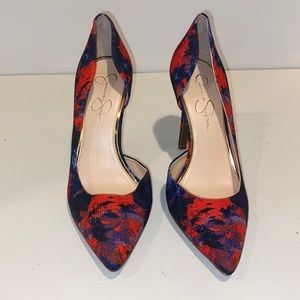 Jessica Simpson Floral Heels